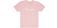 FENDER SPAGHETTI LOGO T-SHIRT SHELL PINK L