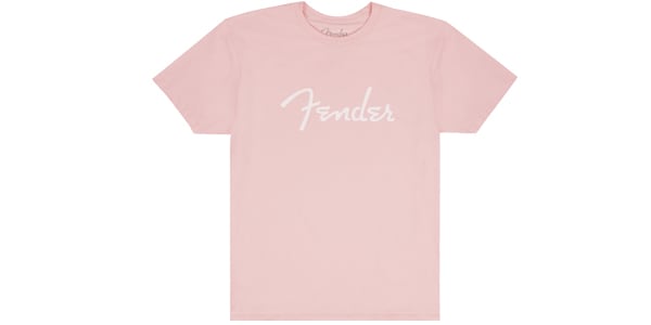 FENDER/SPAGHETTI LOGO T-SHIRT SHELL PINK L