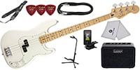 FENDER / Player Precision Bass, Maple, Polar White 初心者セット