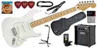 FENDER Player Stratocaster Maple Polar White 初心者セット