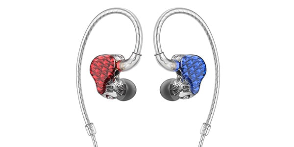FiiO / FA7 ブルー/レッド カナル型イヤホン