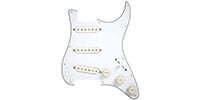 FISHMAN / Fluence Loaded Pickguard - 3 Single Width Pickup Strat White