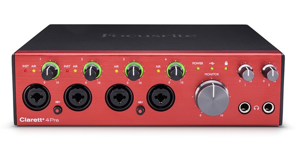 FOCUSRITE　送料無料　USB　Pre　Clarett+　フォーカスライト　サウンドハウス