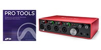 FOCUSRITE Pro Tools 永続ライセンス版 + Scarlett 18i8 (gen. 3)