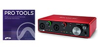 FOCUSRITE Pro Tools 永続ライセンス版 + Scarlett 4i4 (gen. 3)