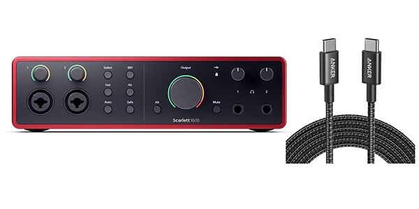 FOCUSRITE ( フォーカスライト ) / Scarlett 16i16 Gen.4 Type-C to Cケーブルセット