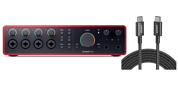 FOCUSRITE ( フォーカスライト )  / Scarlett 18i16 Gen.4 Type-C to Cケーブルセット