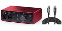 FOCUSRITE / Scarlett 4i4 (gen. 4) Type-C to Cケーブルセット