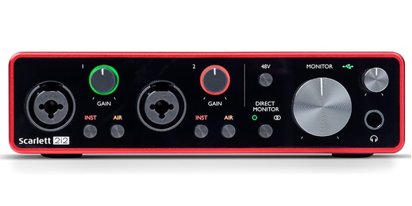 FOCUSRITE/Scarlett 2i2 (gen. 3) USBI/O　アウトレット品