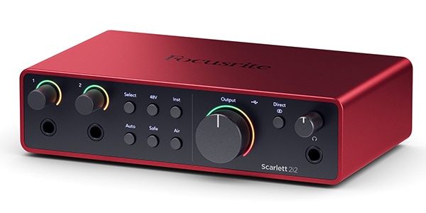 FOCUSRITE Scarlett 2i2 (gen. 4) オーディオインターフェイス 送料 