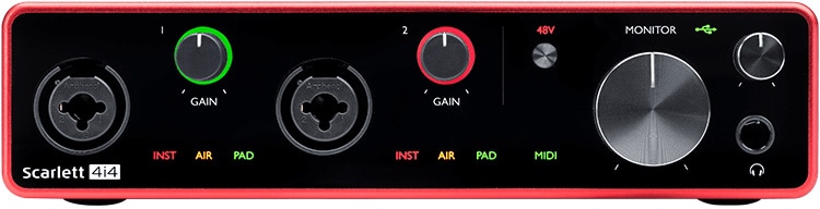 FOCUSRITE/Scarlett 4i4 (gen. 3) USBオーディオインターフェイス