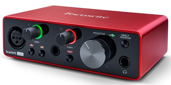 サウンドハウス　FOCUSRITE　Solo　定番USBオーディオインターフェイス　Scarlett　gen.　送料無料