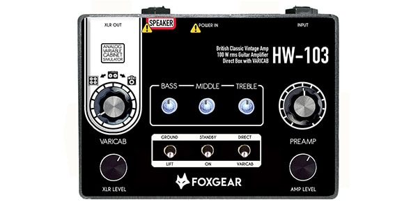 FOXGEAR ( フォックスギア )  / HW-103 Miniamp/Direct Box (British Clean Pedal Platform)