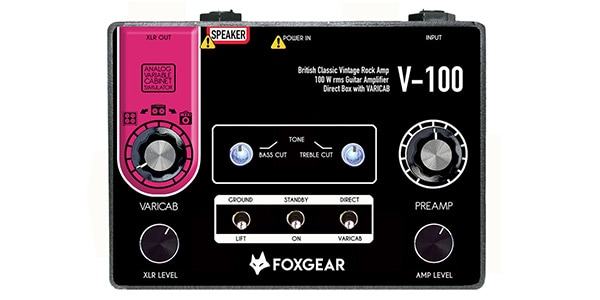FOXGEAR ( フォックスギア )  / V-100 Miniamp/Direct Box (British Classic Tone)