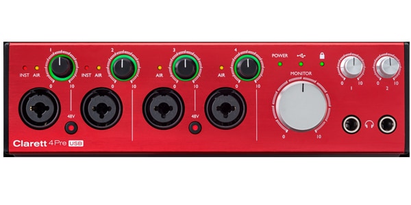 FOCUSRITE ( フォーカスライト ) / Clarett 4Pre USB オーディオインターフェイス USB Type-C