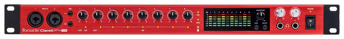 FOCUSRITE/Clarett 8Pre USB オーディオインターフェイス USB type-C