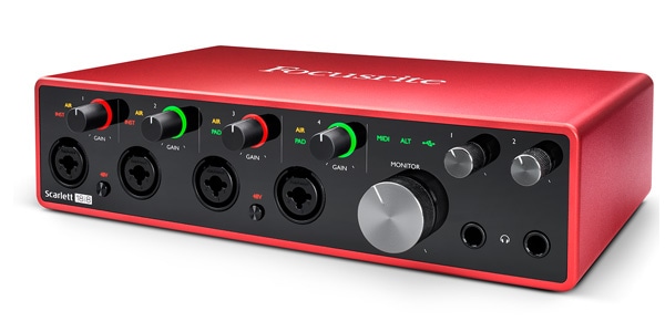 3)　送料無料　18i8　Scarlett　サウンドハウス　(gen.　USBオーディオインターフェイス　FOCUSRITE　フォーカスライト