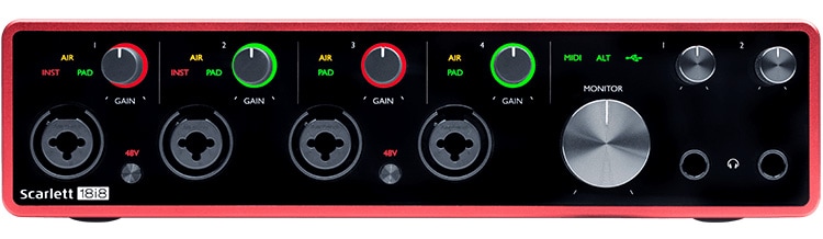 FOCUSRITE/Scarlett 18i8 (gen. 3) USBオーディオインターフェイス