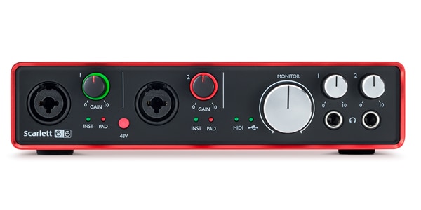 Focusrite scarlett 6i6 Gen2オーディオインターフェース