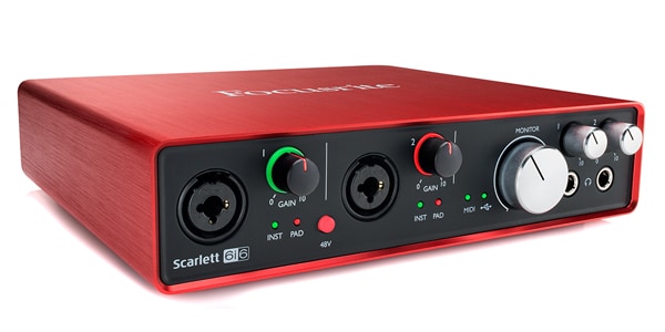 Focusrite scarlett 6i6 Gen2オーディオインターフェース