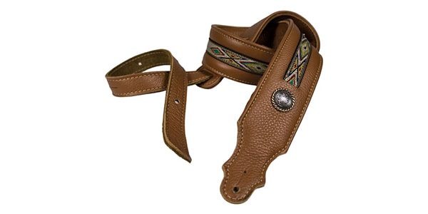 Franklin Strap / 11A-CA-N Southwest Padded Leather Guitar Strap