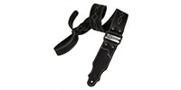 Franklin Strap / GSA-BK-NBS Leather & Chrome Guitar Strap