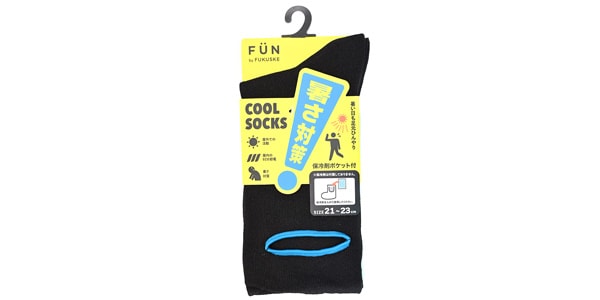 fukuske FUN ( フクスケファン )  / 暑さ対策 保冷剤ポケット付きソックス 21-23cm