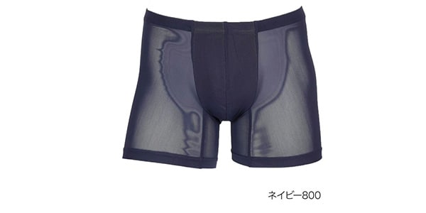fukuske:beauty and function / All Mesh Fabric Boxer Briefs Navy LL