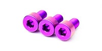  Titanium Nut Clamping Screw Set (3) PURPLE