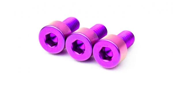 /Titanium Nut Clamping Screw Set (3) PURPLE