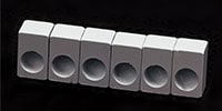 FU-Tone / Titanium Saddle Insert Set (6) -White