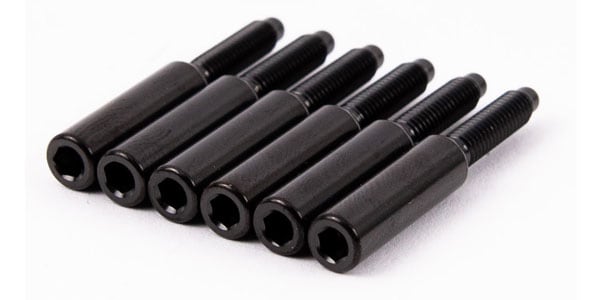 FU-Tone / Titanium String Lock Barrel Screw Set (6)-BLACK画像2