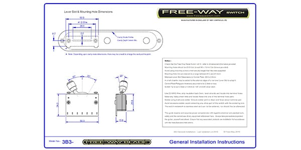 Free-Way switch 3B3-1 6way TL Blade