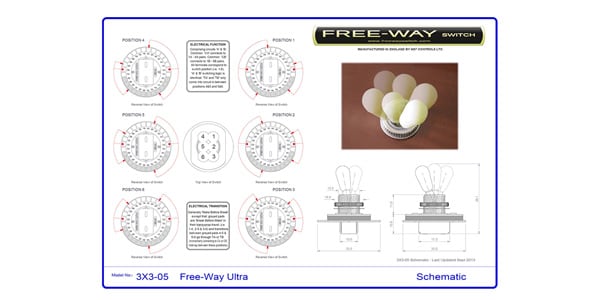 Free-Way switch 3x3-5 6way Ultra Ni