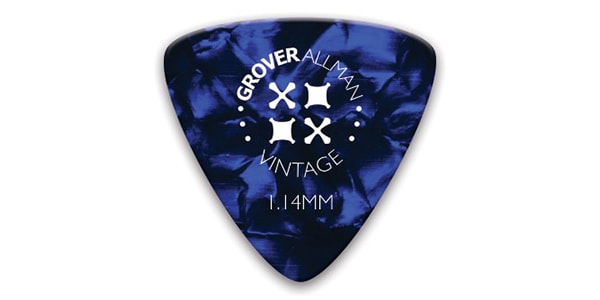 GROVER ALLMAN グローバーオールマン Vintage Celluloid Large Trianle Blue  1.14mm サウンドハウス