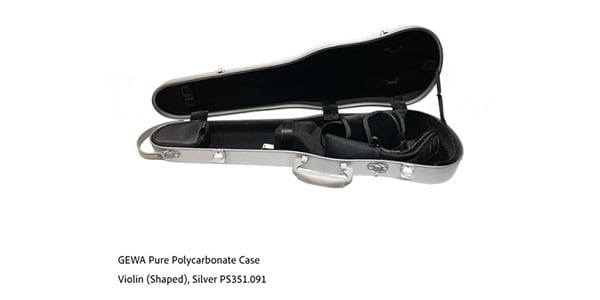 GEWA ( ゲヴァ ) Pure 1.8 バイオリンケース 4/4-3/4 Silver PS351.091