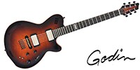 GODIN GUITAR LGX-SA Cognac Burst Flame AAA