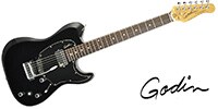 GODIN GUITAR Session Custom TriplePlay Black HG RN