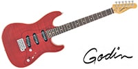 GODIN GUITAR Passion RG-3 Trans Red Flame RN