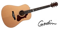 GODIN GUITAR Metropolis Natural Cedar SG EQ