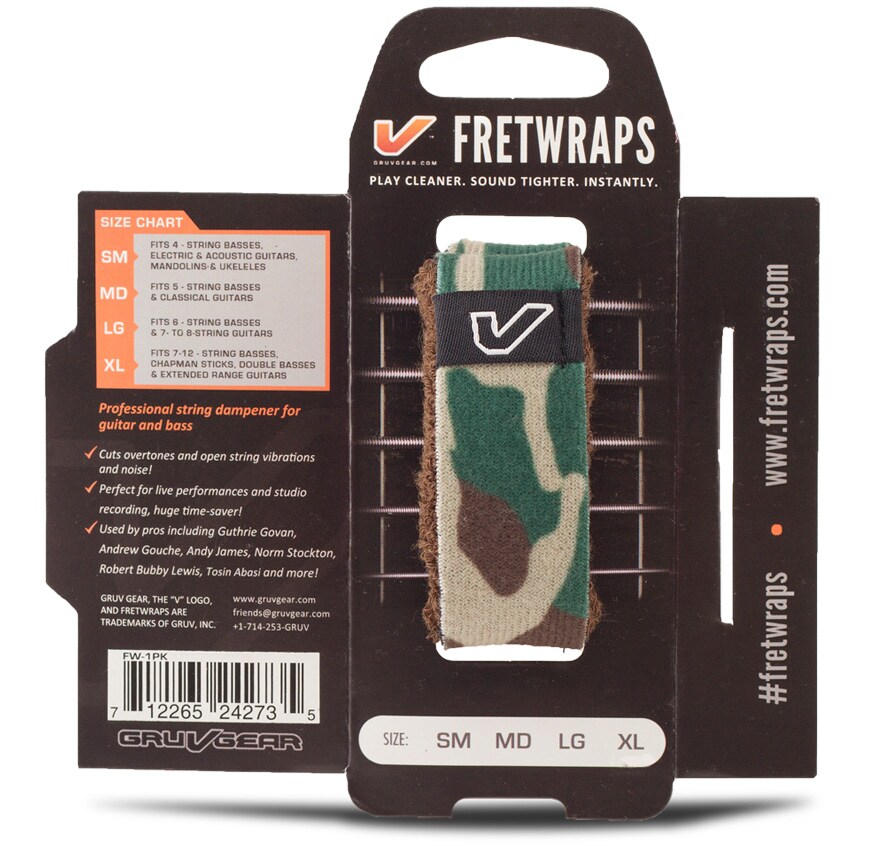 Gruv Gear/FretWraps String Muters Extra Large Camo Green/Brown