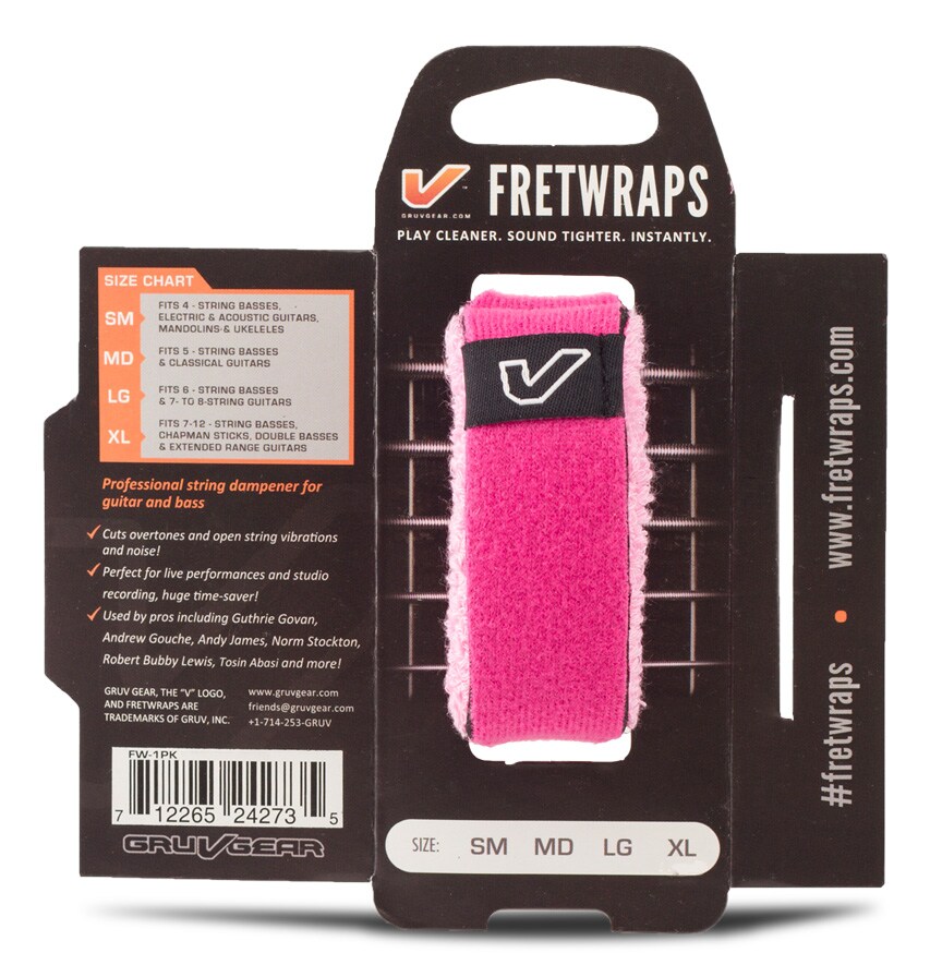 Gruv Gear/FretWraps String Muters Extra Large Puff (Pink)