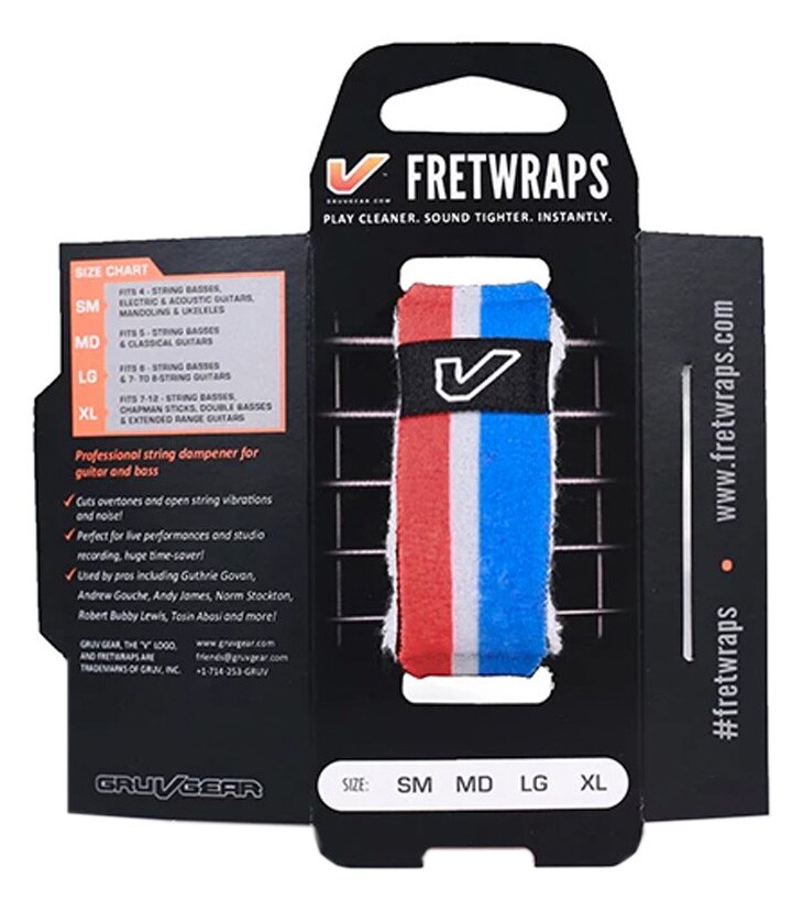 Gruv Gear/FretWraps World Flags Red/White/Blue Small