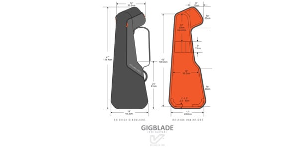 Gruv Gear / GigBlade 2 for 335 Semi-Hollow Body Guitar Black画像8