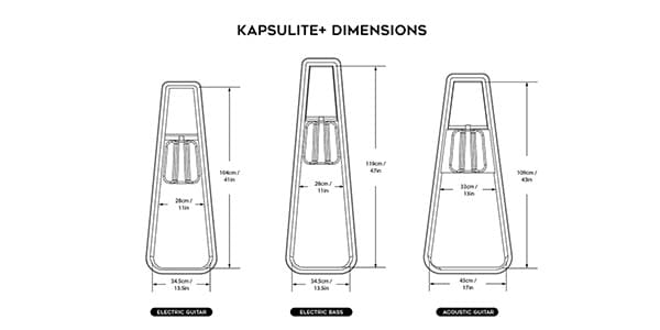 Gruv Gear ( グルーブギア )  / Kapsulite Acoustic Guitar Bag Black画像7