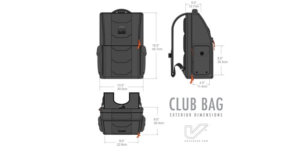 Gruv Gear / CLUB BAG - Classic Black/Orange [VB02-BLK]画像7