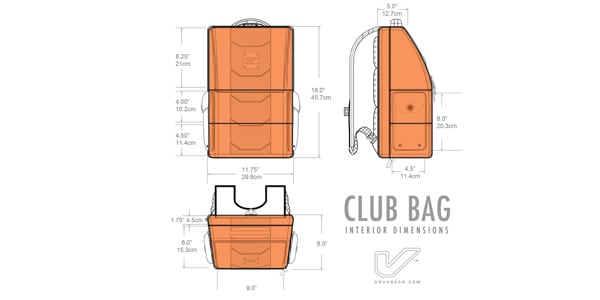 Gruv Gear / CLUB BAG - Classic Black/Orange [VB02-BLK]画像8