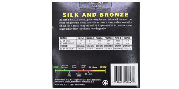 GHS / 370-12L SILK AND BRONZE 12-STRING - Light画像2