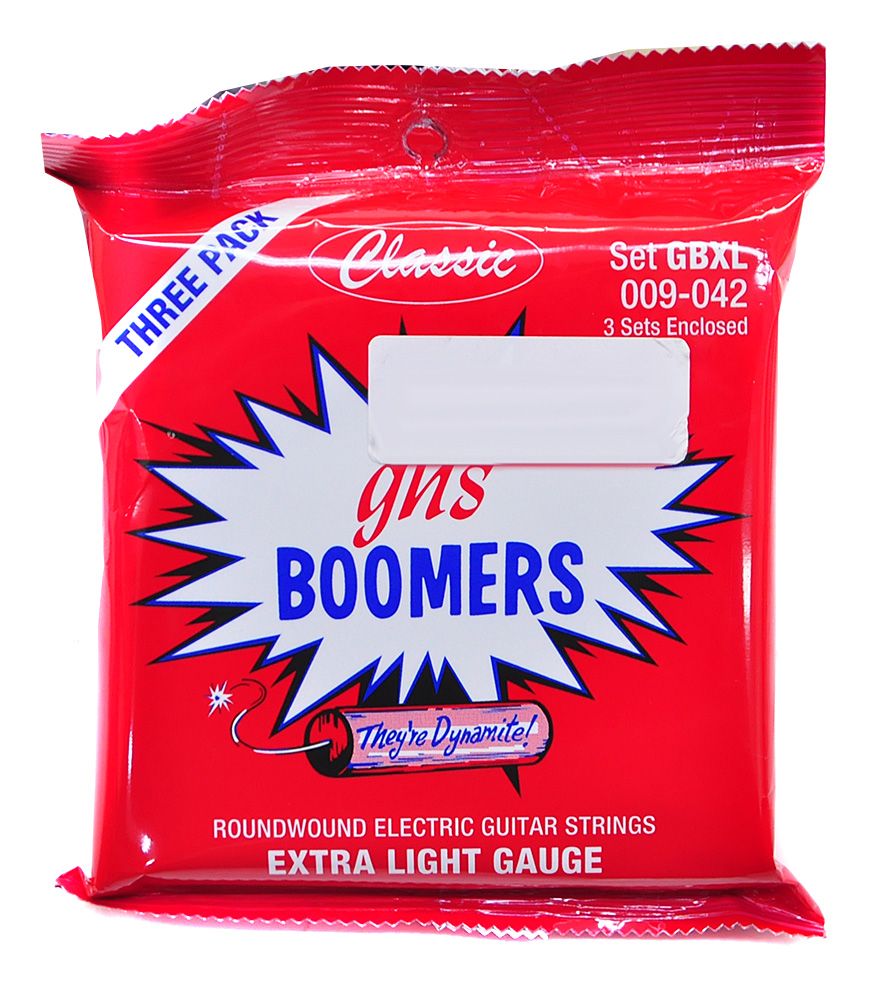 GHS/EL GTR BOOMER EXTRA LIGHT 009 3 PACK