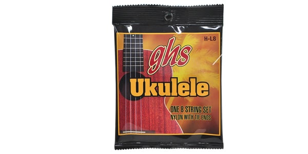 GHS/H-L8 NYLON - Lili'u 8 String, Black Nylon/Silverwound